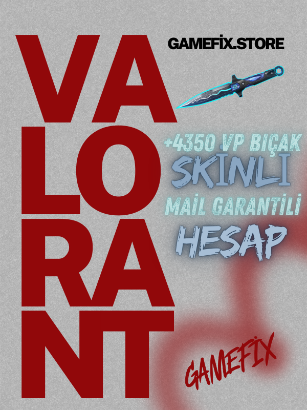 +VİP TR Değerli Bıçak Garantili Skinli Valorant Hesap (Mail Değişen)